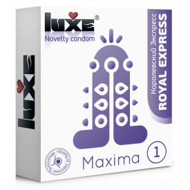 Презерватив Luxe Maxima WHITE "Королевский Экспресс" - 1 шт.